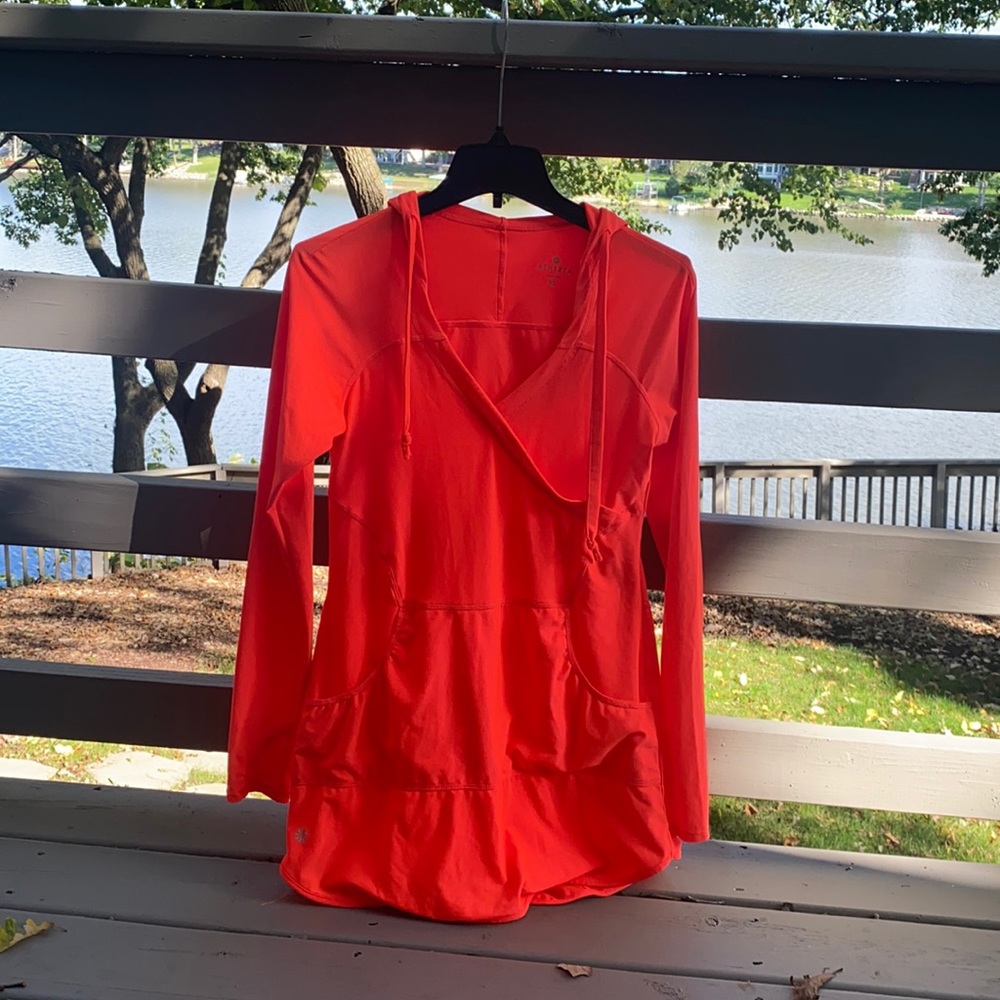 Women’s coral Athleta swim cover up, size XS